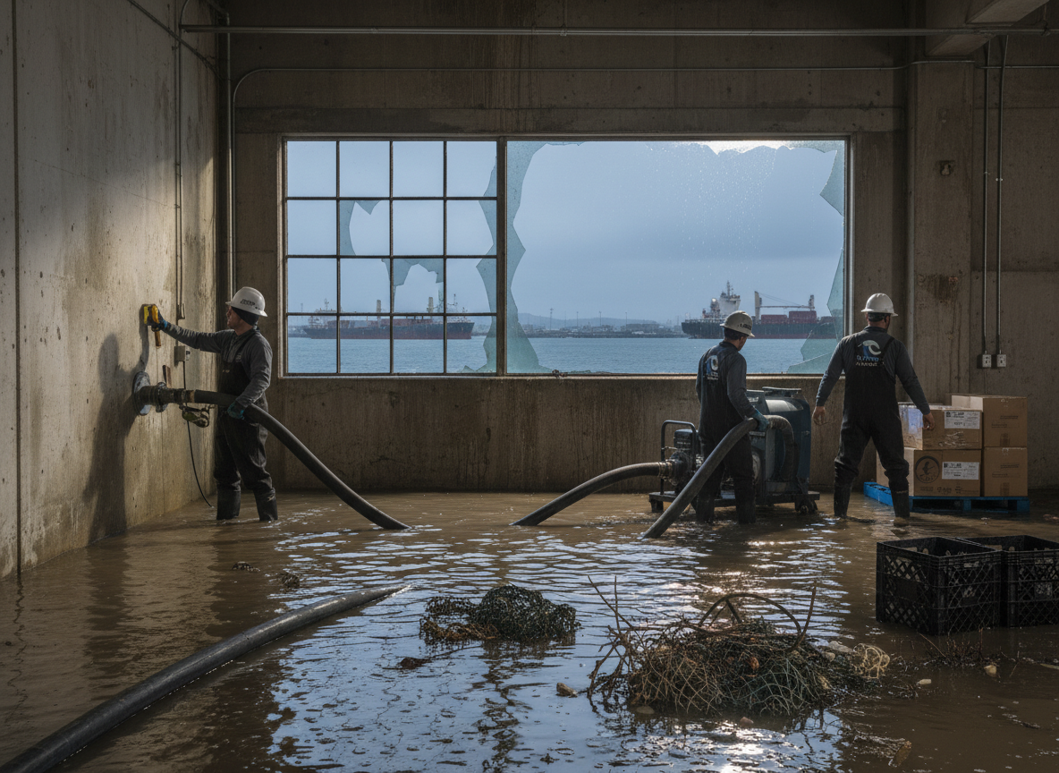 Handling Water Intrusion from Los Angeles Harbor Storms