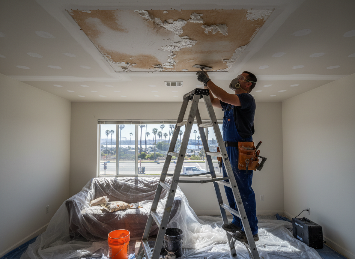 Ceiling Water Damage Repair in San Pedro, CA