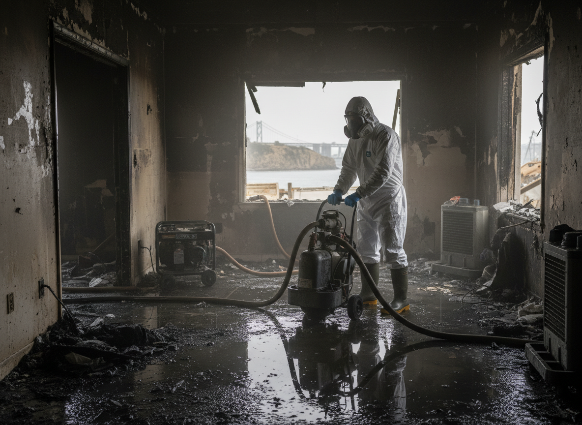 Water Damage Remediation After Fire in San Pedro, CA